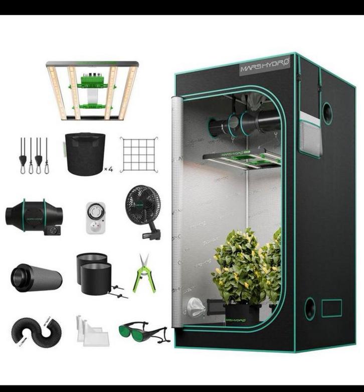 Mars Hydro FC-3000 complete LED kweek tent (nieuw), Tuin en Terras, Kweekspullen, Nieuw, Kweeklamp, Ophalen of Verzenden
