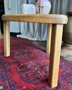 Bijzettafel brutalist-stijl blank eiken hout vintage, Ophalen