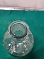 vaas / fles glas geribbeld, Huis en Inrichting, Woonaccessoires | Vazen, Ophalen of Verzenden, 'T Olde Gre-j, Info@toldegrej.nl