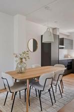 6 eetkamerstoelen Xooon, Huis en Inrichting, Stoelen, Ophalen, Gebruikt, Overige kleuren, Stof