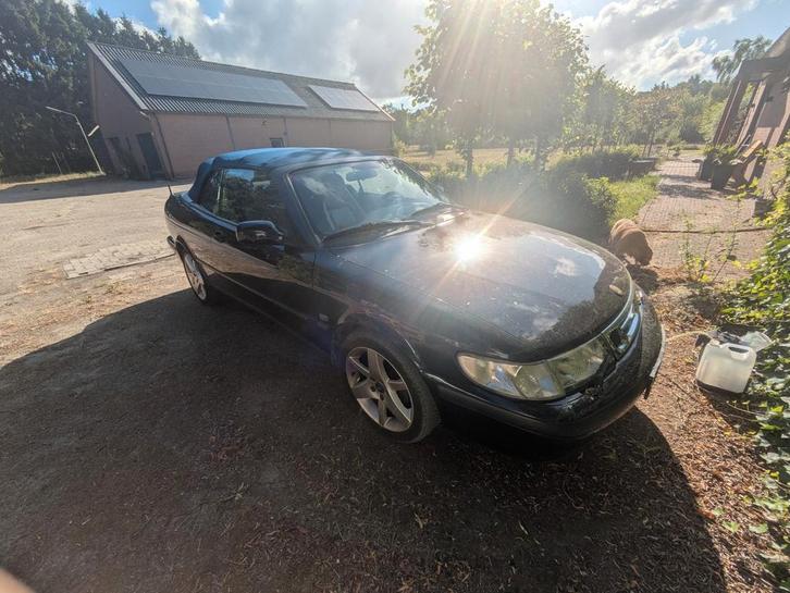 Saab 9-3 2.0 T Cabrio AUT 2003 Blauw(motor gereviseerd), Auto's, Saab, Particulier, Saab 9-3, ABS, Airbags, Airconditioning, Alarm