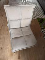 6 eettafel stoelen - licht grijs, Huis en Inrichting, Stoelen, Ophalen, Gebruikt, Vijf, Zes of meer stoelen, Stof
