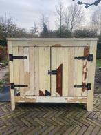 dressoirkast, Huis en Inrichting, Ophalen, Gebruikt, 100 tot 150 cm, Verschillende kleuren hout robuuste stijl