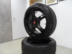 Fiat 500 16 inch winterbanden set met zwarte velgen als nw., Auto-onderdelen, Banden en Velgen, Italie, Gebruikt, Fiat, 16 inch