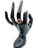 Zilveren ring met carneool, 17,5 mm, gratis verzending!, Gebruikt, Info@zilverwebsite.nl, Verzenden, 17 tot 18