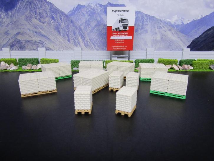 Lading Stenen Zand Kleur "Zie Omschrijving, Ex Wsi Oplegger", Hobby en Vrije tijd, Modelauto's | 1:50, Nieuw, Bus of Vrachtwagen