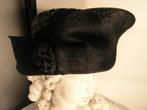 seeberger excl. zwart/grijze hoed, 56 of 57 cm (M, 7 of 7⅛ inch), Hoed, Ophalen of Verzenden, Zo goed als nieuw