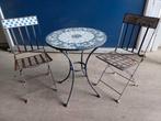 Bistro  set.zeer stevig., Tuin en Terras, Ophalen, Zo goed als nieuw, 2 zitplaatsen