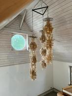 Vintage XL verner panton capiz shell luster, Huis en Inrichting, Lampen | Hanglampen, Ophalen