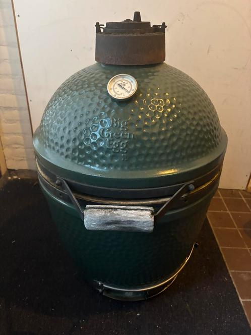Big Green Egg medium, Tuin en Terras, Houtskoolbarbecues, Zo goed als nieuw, Ophalen of Verzenden