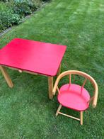 Kinderbureau plus stoeltje hout, Ophalen, Zo goed als nieuw, Tafel(s) en Stoel(en)