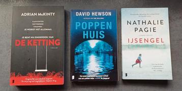 Set: 3 literaire thrillers beschikbaar voor biedingen