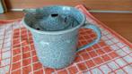 Vintage emaille melkkoker, grijs gewolkt, Ophalen of Verzenden