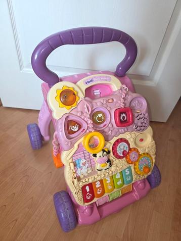 Loopwagen Vtech zonder geluid. Roze Paars spelen beschikbaar voor biedingen