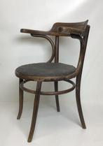 Vintage Thonet stoel met kunstlederen zitting, Huis en Inrichting, Stoelen, Gebruikt, Retro, Bruin, Eén