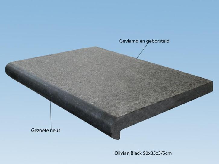 zwembadranden Panda Black Basalt 50x35x3/5 cm - TOPPRIJS, Tuin en Terras, Zwembad-toebehoren, Nieuw, Ophalen