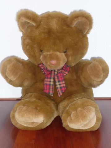 Grote zachte knuffel beer ca. 43 x 40 x 35 cm ZGAN (Bruin) beschikbaar voor biedingen