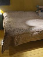 Sfeervolle sprei, beige 1001 nacht. Handgemaakt in India., Gebruikt, Beige, Tweepersoons, Ophalen of Verzenden