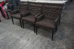 6 Leuke fauteuils stoelen eetkamerstoelen eetstoelen, Ophalen of Verzenden, Gebruikt, Stof, Vijf, Zes of meer stoelen