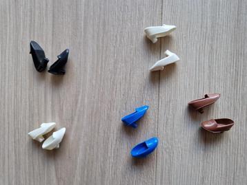 Tk vintage barbie Fleur schoentjes, laag hakje met bloemetje beschikbaar voor biedingen