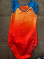 Oranje/Blauw Turnpakje Maat CME, Gebruikt, Oranje, Turnpak(je), Kindermaat 122 t/m 140
