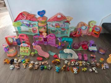 Littlest Pet Shop - grote set met veel dieren en accessoires beschikbaar voor biedingen