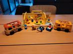 Fisher price oude school 1971 met schoolbus, Kinderen en Baby's, Speelgoed | Fisher-Price, Ophalen of Verzenden, Gebruikt, Speelset