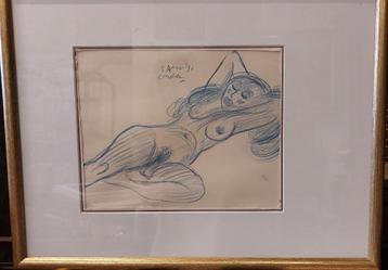 Tekening van Corneille  "Naakt" beschikbaar voor biedingen