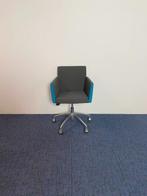 8 x Vergaderstoel Artifort Paco - antraciet/blauw,, Ophalen, Gebruikt, Blauw, Metaal