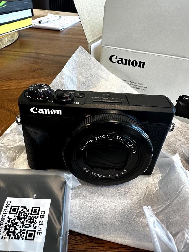 Canon G7X Mark III camera te koop | Rotterdam, Audio, Tv en Foto, Fotocamera's Digitaal, Nieuw, Compact, Canon, 4 t/m 7 keer, Ophalen of Verzenden