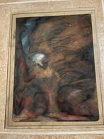 Pastel door Kees van Urk gesigneerd en gedateerd 1973, Antiek en Kunst, Kunst | Schilderijen | Klassiek, Ophalen