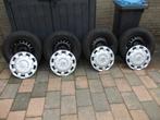4 winterbanden op velgen opel meriva b opel mokka en zafira, Auto-onderdelen, Banden en Velgen, Ophalen, Gebruikt, 15 inch, Banden en Velgen