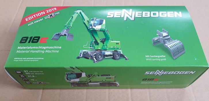 SENNEBOGEN 818E overslagkraan met sorteergrijper,nieuwConrad, Hobby en Vrije tijd, Modelauto's | 1:50, Hijskraan, Tractor of Landbouw