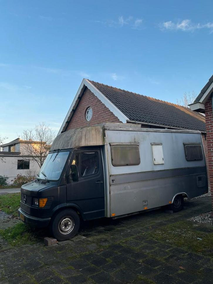 Mercedes oldtimer camper 307d te koop belastingvrij, Caravans en Kamperen, Campers, Particulier, Buscamper of Camperbus, Mercedes-Benz