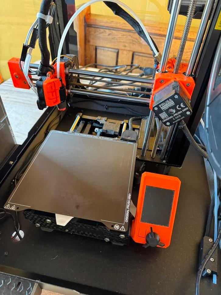 Prusa MINI+ met E3D hotend, enclosure & filter, Computers en Software, 3D Printers, Gebruikt, Ophalen