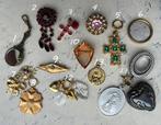 Vintage Franse 18k goud verguld en metalen sieraden, Sieraden, Tassen en Uiterlijk, Antieke sieraden, Verzenden, Overige materialen