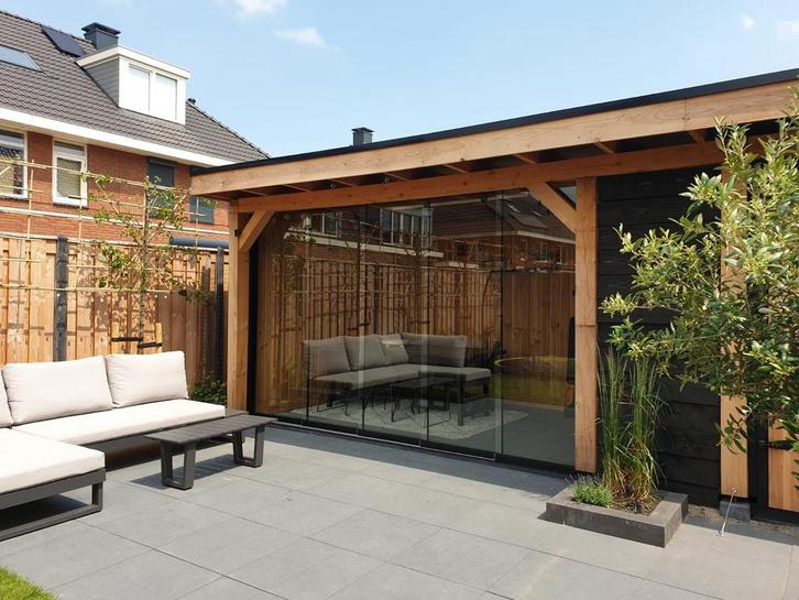 Glazen schuifwanden, Doe-het-zelf en Verbouw, Glas en Ramen, Nieuw, Overige typen, 160 cm of meer, Veiligheidsglas, Ophalen of Verzenden