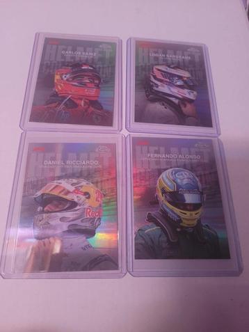 F1 Topps Chrome 2024 Helmet Collection kaarten beschikbaar voor biedingen