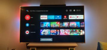 75 INCH PHILIPS 100 HERZ ANDROID AMBLIGHT HDR 4K TOP TV beschikbaar voor biedingen