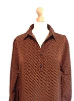 midi jurk Norah, Kleding | Dames, Jurken, Maat 38/40 (M), Bruin, Ophalen of Verzenden, Zo goed als nieuw