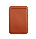 iPhones 12/13/14 PU Lederen Magsafe Kaarthouder _ D.Bruin, Verzenden, Nieuw, IPhone 13, Frontje of Cover
