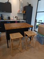 Rotan Barkrukken - Set van 2, Ophalen, Hout, 60 tot 90 cm, Zo goed als nieuw