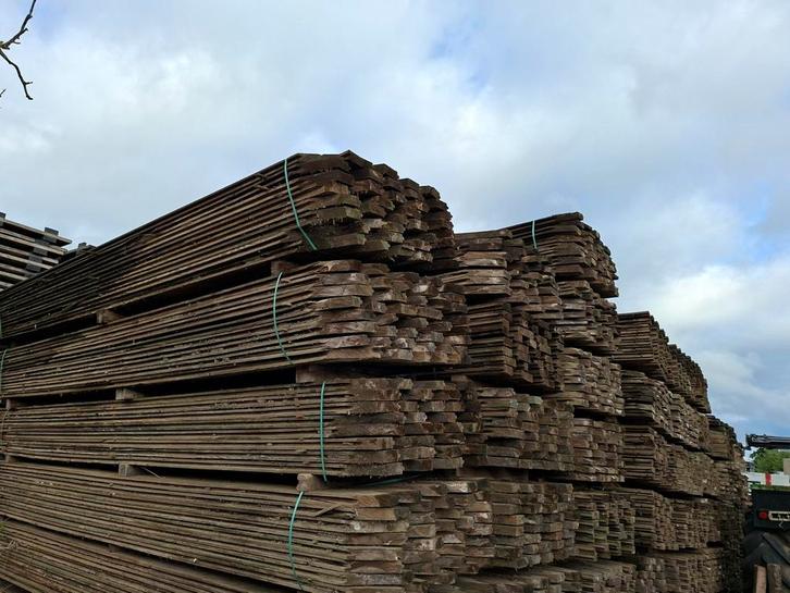 Damwand | beschoeiing | hout | planken, Tuin en Terras, Palen, Balken en Planken, Gebruikt, Planken, 250 cm of meer, Ophalen of Verzenden