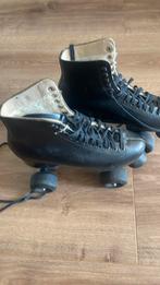 Zwarte Leren rolschaatsen 39, Sport en Fitness, Verzenden, Zo goed als nieuw, Overige merken