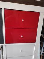 Expedit inzet ladenblok rood mat past ook in kallax, Doe-het-zelf en Verbouw, Kozijnen en Schuifpuien, 75 tot 150 cm, Gebruikt