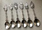 Verzilverde theelepels lepeltjes HH 90 - Set van 6 schepen, Antiek en Kunst, Ophalen of Verzenden