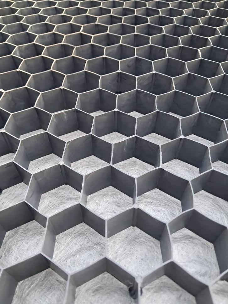 Gravel Fix Rooster Duo 117,6x151,8x3,2cm Zwart - honinggraat, Tuin en Terras, Overige Tuin en Terras, Nieuw, Ophalen