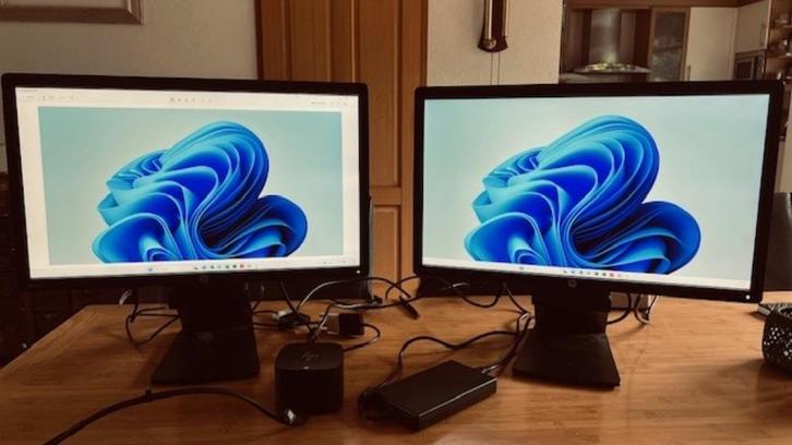 Dockingstation HP Thunderbolt Dock G2 met 2 Beeldschermen, Computers en Software, Dockingstations, Gebruikt, Docking station, Laptop