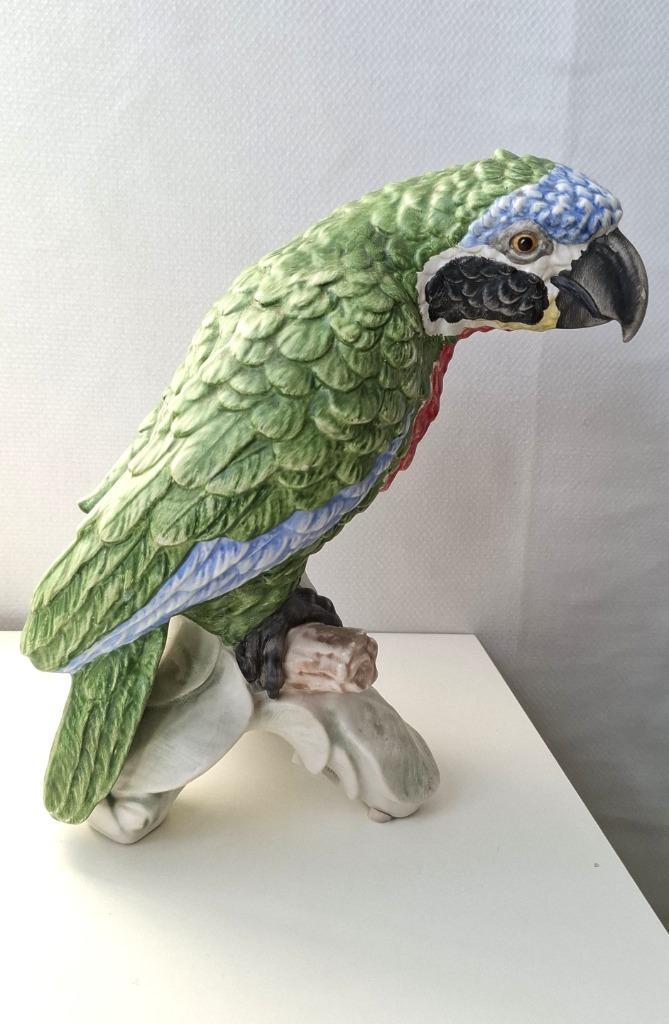 Goebel Porselein Vogel: Papagaai, Verzamelen, Beelden en Beeldjes, Gebruikt, Dier, Ophalen of Verzenden