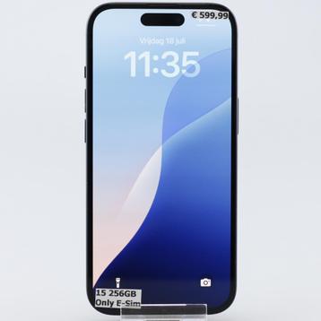 iPhone 15 256GB Zwart | E-Sim Model Amerikaans beschikbaar voor biedingen